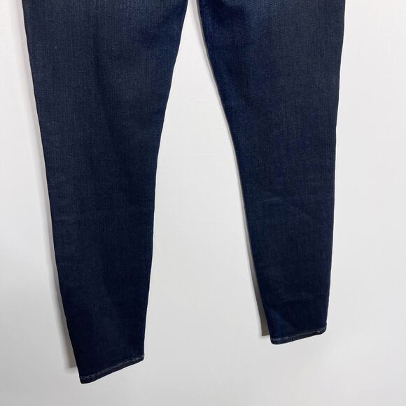 Frame Womens Size 24 Dark Wash Lomita Coated Skinny Jeans Cotton Modal Stretch - Picture 6 of 11